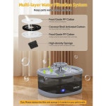 대형견을 위한 2 5Gal 9 5L 반려견 급수대 고양이를 3가지 유동 모드 대형 반려동물