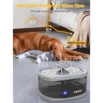 대형견을 위한 2 5Gal 9 5L 반려견 급수대 고양이를 3가지 유동 모드 대형 반려동물