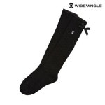 와이드앵글 와이드앵글 여성 CO 자가드 배색 니삭스 WWU25S06Z1