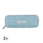 GS9 톡톡팬시 반달지퍼 꽃 필통 2개