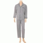 솔브 엔터 실크필 하운드투스 프린트 남성 파자마 물실크잠옷 VPA2115MTSG