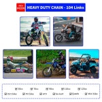 벨로네 428H 모터사이클 체인 104 브레이커 50cc 70cc 90cc 110cc 125cc ATV용 헤비 듀티 드라이브 더트 바이크 미니 스쿠터 피트 고... 