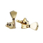 가이커 기계 헤드 3L 3R 핸드드 - 1 21 밀폐 튜너 전기 포크 또는 어쿠스틱 기타용 사다리꼴 손잡이 교체로 키 페그 튜닝 Chrome GK-104G