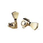 가이커 기계 헤드 3L 3R 핸드드 - 1 21 밀폐 튜너 전기 포크 또는 어쿠스틱 기타용 사다리꼴 손잡이 교체로 키 페그 튜닝 Chrome GK-104G