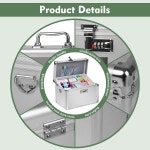 코드 가 잠금 상자 작은 10 x 7 87 6 69 조합 의약품 보관 또는 물품 보관용 안전 상자 정리함 선물