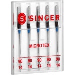 SINGER 04712 유니버설 마이크로텍스 재봉틀 바늘 사이즈 90 14 5개 60 08 70 09 80 11 5 0