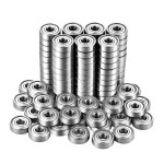 3D 프린팅 프로젝트 스케이트보드 DIY 또는 교체용 하미 100 팩 608zz 베어링 x 이중 금속 밀봉 깊은 홈 볼