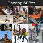 3D 프린팅 프로젝트 스케이트보드 DIY 또는 교체용 하미 100 팩 608zz 베어링 x 이중 금속 밀봉 깊은 홈 볼