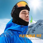 추운 겨울 스키 스노보드 오토바이를 위한 WTACTUL 발라클라바 마스크 따뜻한 온열 One Size