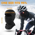 추운 겨울 스키 스노보드 오토바이를 위한 WTACTUL 발라클라바 마스크 따뜻한 온열 One Size