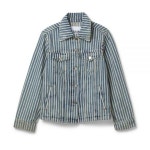GANNI 가니 25FW Striped Denim Jacket 스트라이프 데님 자켓 J1745 326