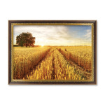 퍼즐사랑 황혼의 황금 밀밭 직소퍼즐 액자세트 1000피스 풍경 그림 인테리어 퍼즐 1개 우드