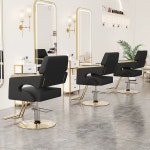 미용실의자 메이크업 체어 바버샵 눕힘가능 높이조절 헤어샵