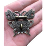 뤄추파 빈티지 브론즈 6팩 해스프 래치 캐비닛 가구 클래식 스타일 1 97 x 1 77 15그램