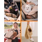 올빼미 개 여행 가방 고양이 운반자 소형 펫 택시 가벼운 소프트 사이드 토트 카시트 호환 세탁 6 20파운드 소재