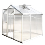 우디가든하우스 조립식 폴리카보네이트 온실 하우스 4x6 피트 마당 펜션 썬룸 우디가든하우스 8x6피트