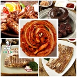 장충동왕족발 야식 밤참 술안주 장충동왕족발 족발 편육 머릿고기 찰순대 보쌈김치 미니족발 고기순대 1kg 2팩