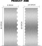 12 스테인리스 스틸 케이크 스크래퍼 레벨러 앤 스무더 싱 주걱 프로스팅 크림 엣지에 완벽한 도구 무스 치즈 케이크용 조절 가능한 주방 1... 