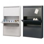 철제 3단신발장 미조립 다크그레이 W655xD153x 3단 H1033