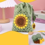 해바라기 니트백 DIY 패키지 가방 뜨개실 만들기 뜨개가방
