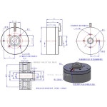 2804 DC 브러시리스 모터 네오디뮴 자기 샤프 호환트 무한 외부 Yuntai FOC