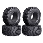 HobbyPark 2 2 크롤러 타이어는 폼 인서트가 트랙사스 TRX4 축 II AX10 레이스 D90용 비드록 휠 림 2 2개를 장착합니다 4팩 SCX10