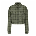 레코브 체크 아웃포켓 크롭 셔츠 LC41CXNB009E