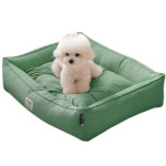 울리 강아지 방석 애견 포그니 커버 분리 쿠션 그린 M BNS