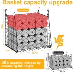 3단 걸이 세탁 바구니 정리함 360 회전 후크가 접이식 와이어 선반 세탁실 정리함 작은 공간 솔루션 옷장 - 조직 특허