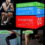 크로스핏 점핑 박스 점프 스텝 훈련 4단 계단 아동4호75 65 55