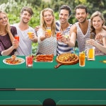 J-Zb-126 당구 식탁보 풀 테이블 커버 스포츠 테마 파티 생일 장식 실내 야외 매치 53 x 108