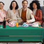 J-Zb-126 당구 식탁보 풀 테이블 커버 스포츠 테마 파티 생일 장식 실내 야외 매치 53 x 108