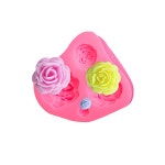반구몰드 1PC 3D 아름다운 장미 실리콘 금형 초콜릿 케이크 퐁당 꽃 비누