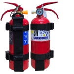 국산 삼우 차량용 소화기 0 7kg 브라켓 스트랩 세트 자동차정기검사 차량검사비치용 파라텍