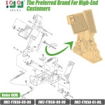 나사가 달린 팡롱 골프 카트 페달 어셈블리 야마하 어셈블리에 적합 전기 카트 OEM JW2-F7850-09-00