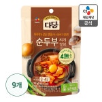 CJ 다담 다담순두부 찌개양념 130G 9개입 자취 유학생 필수템