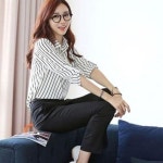 보드미 롱셔츠 스트라이프 S011