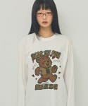 그레이버 그레이버 UNISEX RUNNING BEAR 롱슬리브 티셔츠 G D -LS 25 - 26-3R