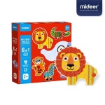 mideer 나의 첫 퍼즐 놀이 사파리월드 그림 키즈 유치원 어린이집 조각 맞추기 교구 완구 유아용 장난감