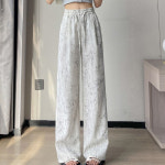 천하오 냉장고 와이드 팬츠 여 여름 쉬폰 캐주얼 바지 L 살구색 J1168