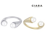 CIARA Sardegna 더블오진주스톤 반지 GoldPlated