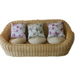 등나무 소파 테이블 세트 싱글 의자 거실 펜션 더블 발코니 베란다 원색 빵 미디엄 사이즈 싱글 방석