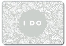 PetKa Signs and Graphics 14x10 I Do 14 x 10 알루미늄 사인 높이 25 너비 35 길 PKWD-0041-NA