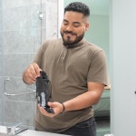 그루메이트 비어드 에이프런 프리미엄 트리머 캐처 휴대용 논스틱 방수 헤어 면도 그루밍