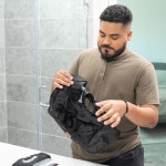 그루메이트 비어드 에이프런 프리미엄 트리머 캐처 휴대용 논스틱 방수 헤어 면도 그루밍