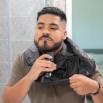 그루메이트 비어드 에이프런 프리미엄 트리머 캐처 휴대용 논스틱 방수 헤어 면도 그루밍