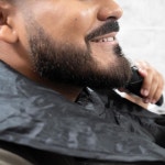 그루메이트 비어드 에이프런 프리미엄 트리머 캐처 휴대용 논스틱 방수 헤어 면도 그루밍