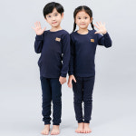 키즈라인 와펜네이비 9부 30수 후라이스 아동 주니어 유아 실내복 잠옷 긴팔 남아 여아