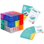 유아 집중력 7가지모양 퍼즐조각 자석큐브 구조물만들기 모둠학습 큐브퍼즐