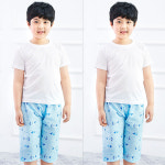 키즈라인 아동용 퍼니스토리 7부 엠보 파자마 바지 2매입 중 M 퍼니스토리 7부 2p